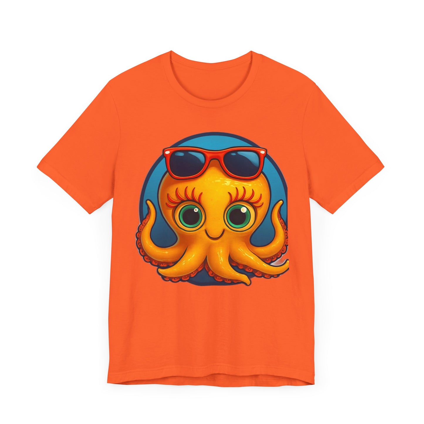 Cool Octopus Graphic Tee - Fun Unisex Jersey Short Sleeve T-Shirt