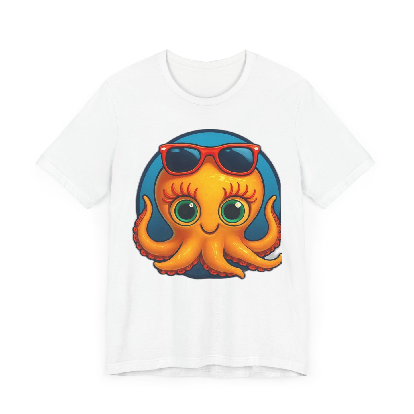Cool Octopus Graphic Tee - Fun Unisex Jersey Short Sleeve T-Shirt