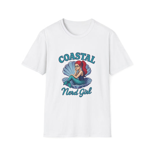Coastal Nerd Girl Unisex T-Shirt - Fun Beachy Tee for Mermaid Lovers