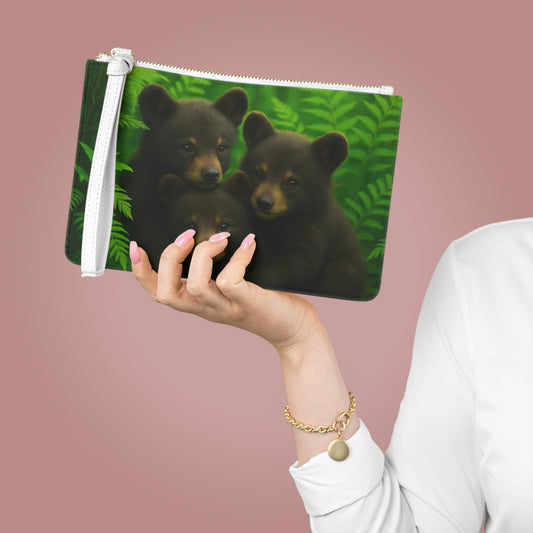 Forest Friends Clutch Bag – Cute Bear Design for Wildlife Lovers