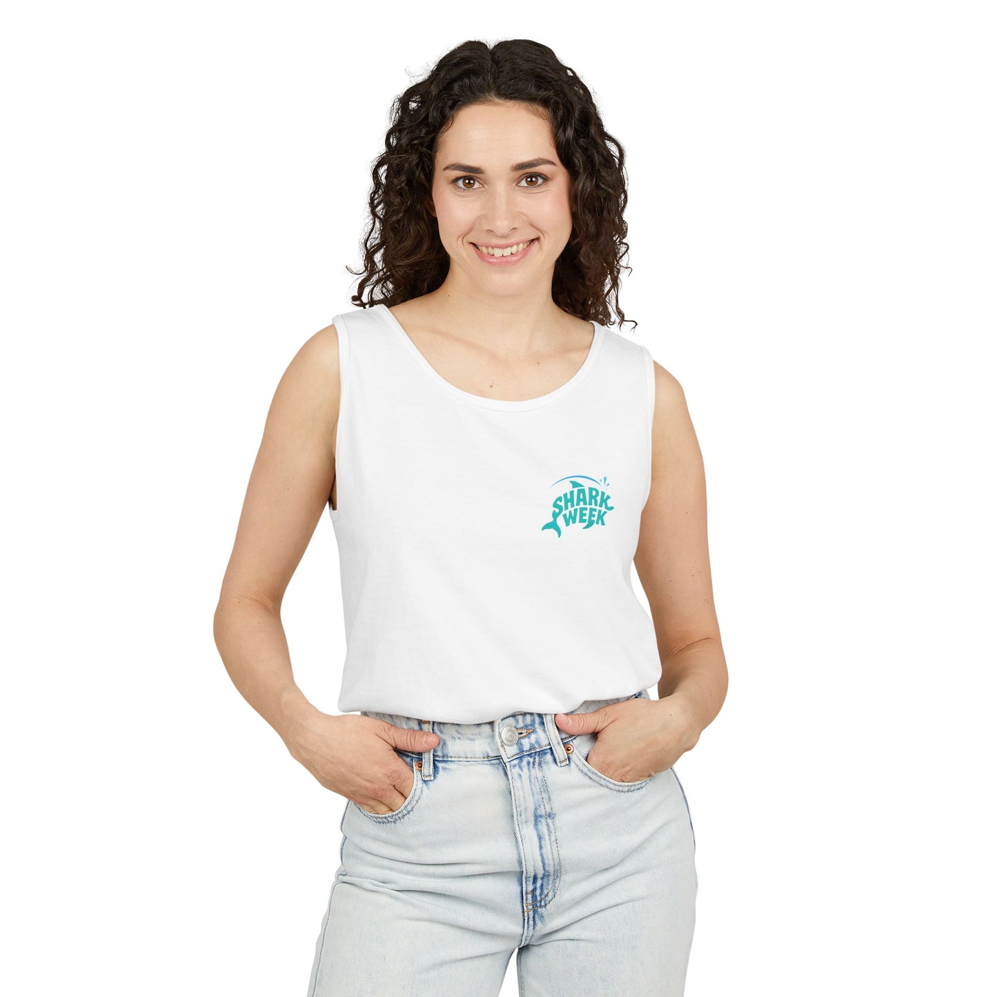 Shark Week Tank Top, Unisex Summer Shirt, Beachwear for Shark Lovers, Fun Gift for Shark Week, Casual Outdoor Apparel, Marine Creature [...]