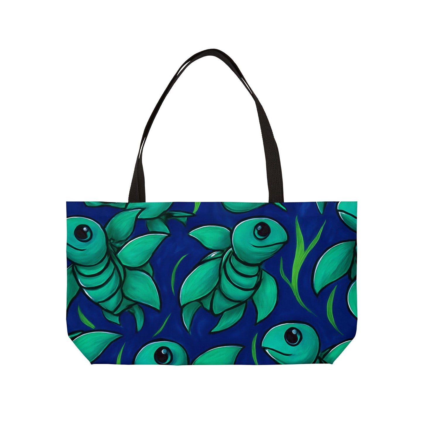 Whimsical Sea Turtle Pattern Weekender Tote Bag for Beach Trips & Travel