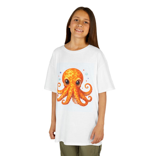 Kids Colorful Octopus Tee - Fun & Playful Cotton Shirt for Children