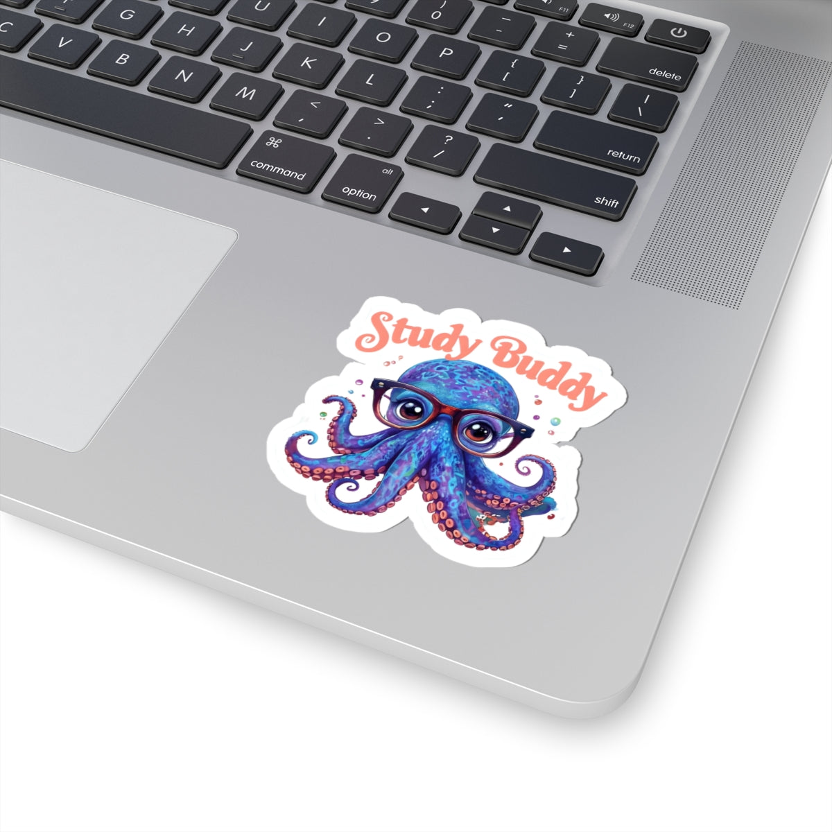 Whimsical Octopus Study Buddy Kiss-Cut Stickers - Perfect for Students & Kids