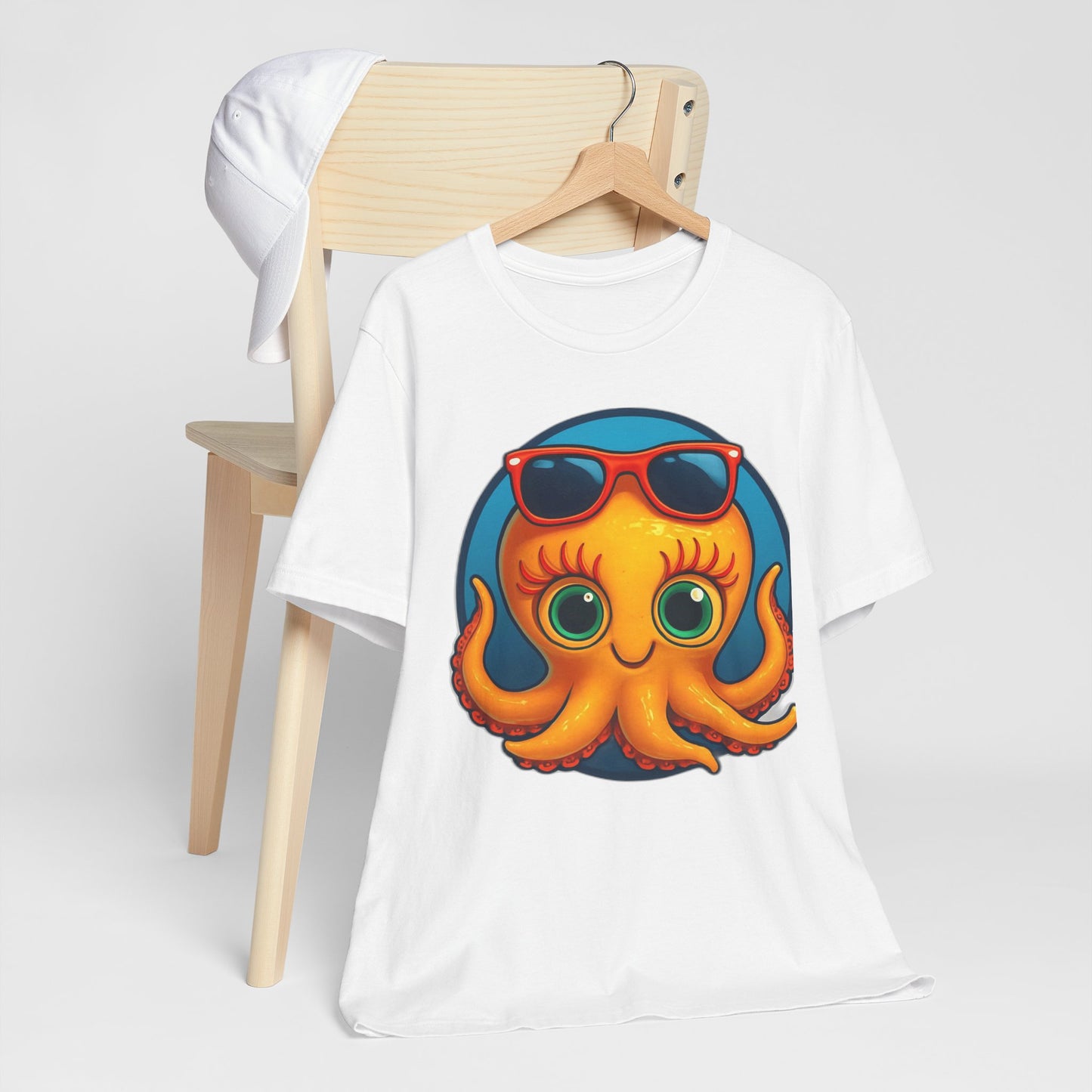 Cool Octopus Graphic Tee - Fun Unisex Jersey Short Sleeve T-Shirt
