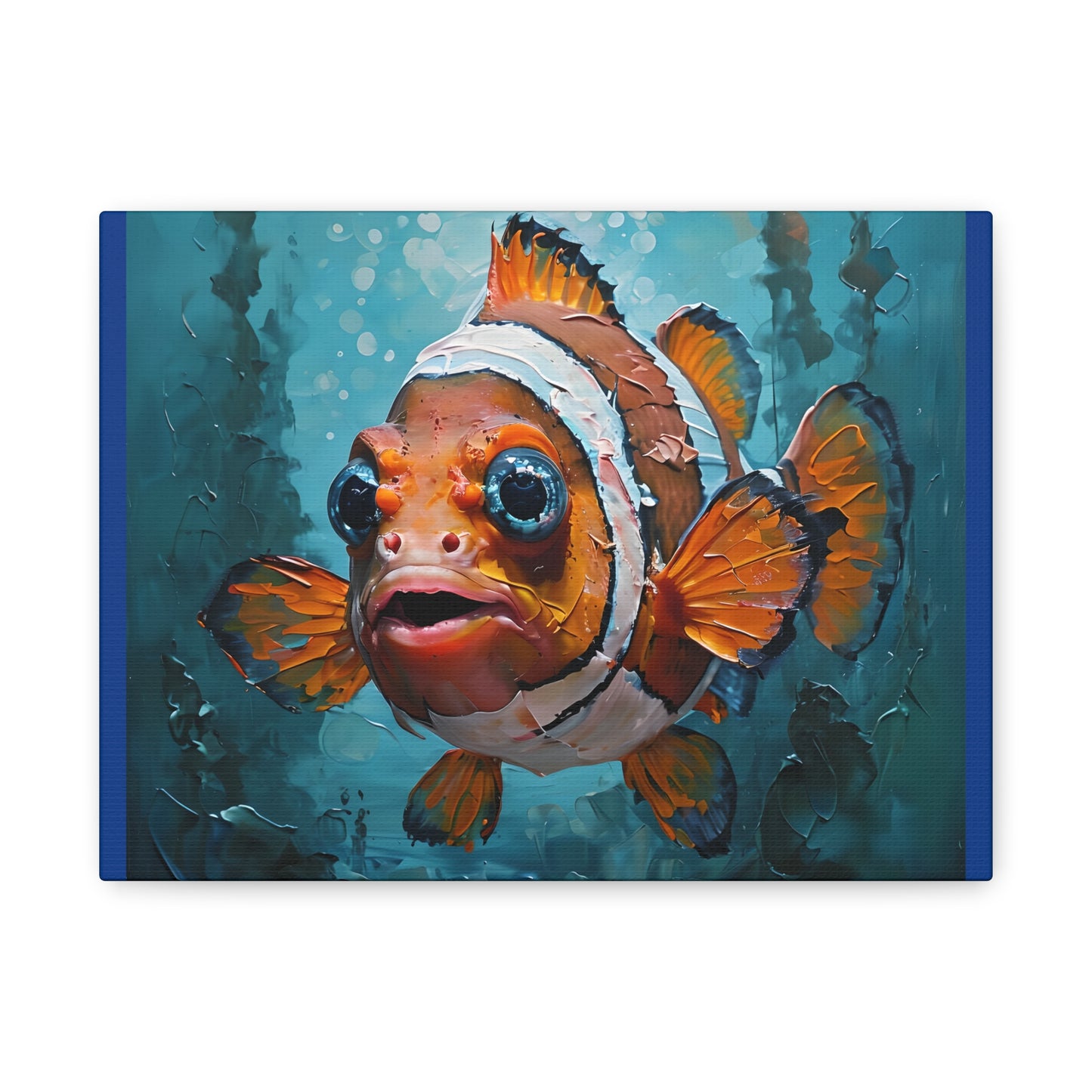 Vibrant Fish Canvas Art Print, Ocean Decor, Beach House Wall Art, Living Room Decoration, Gift for Marine Life Lovers