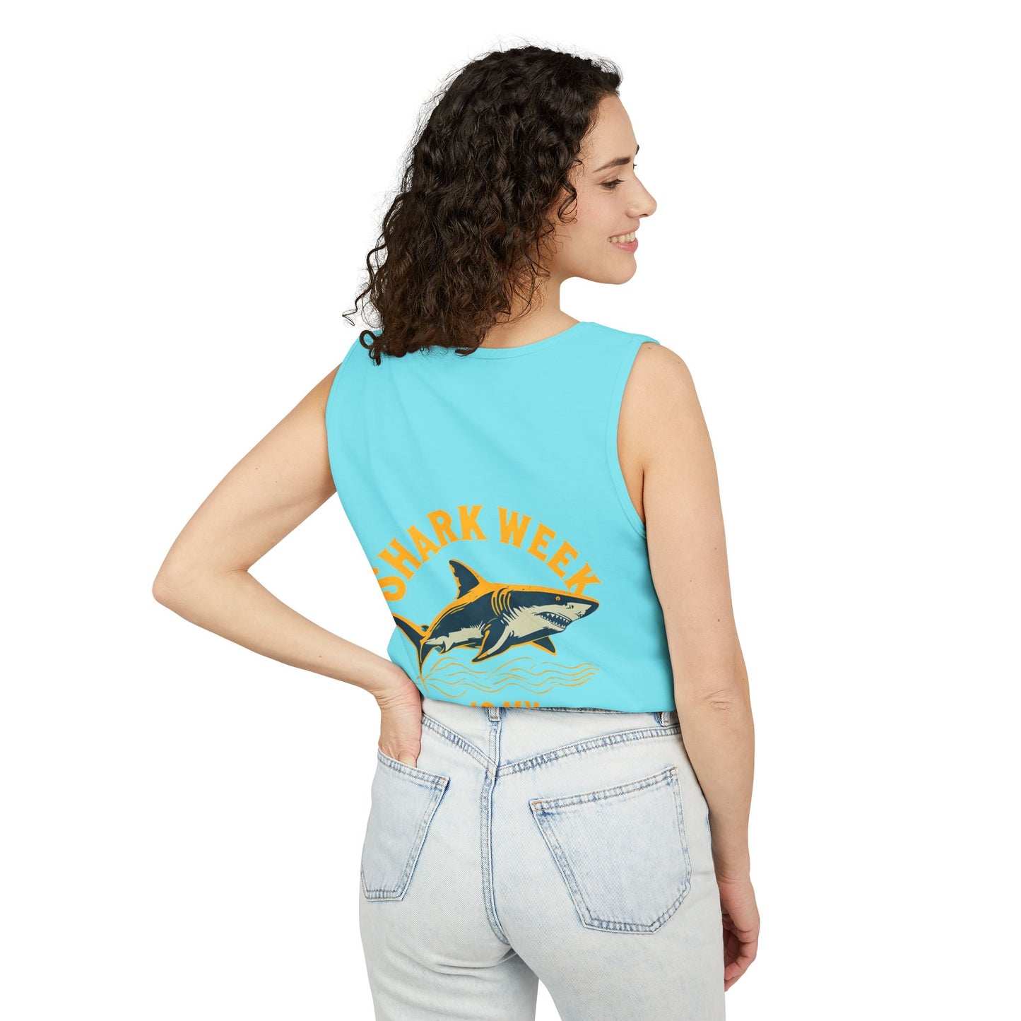 Shark Week Tank Top, Unisex Summer Shirt, Beachwear for Shark Lovers, Fun Gift for Shark Week, Casual Outdoor Apparel, Marine Creature [...]