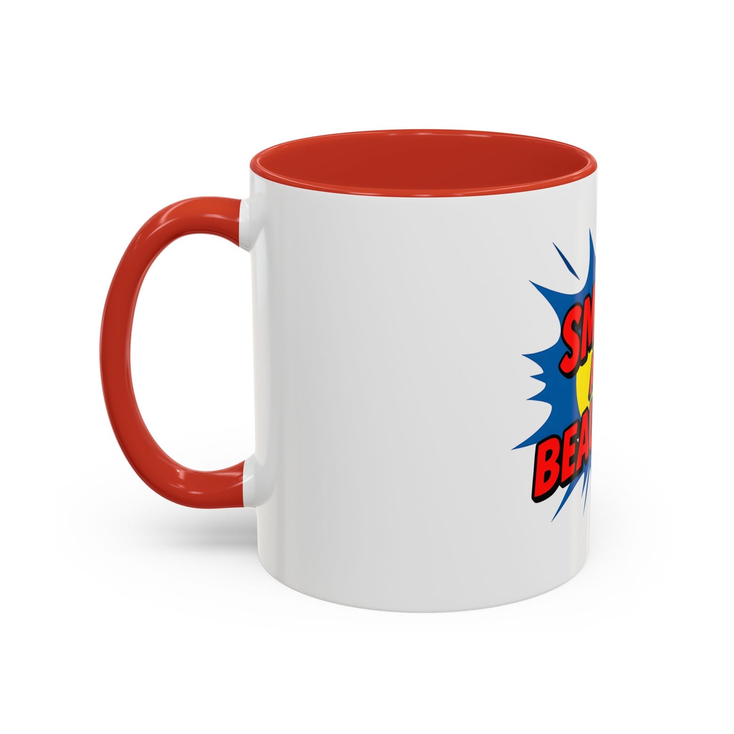 Smart and Beautiful Accent Coffee Mug - Empowering Gift for Friends, Inspirational Drinkware