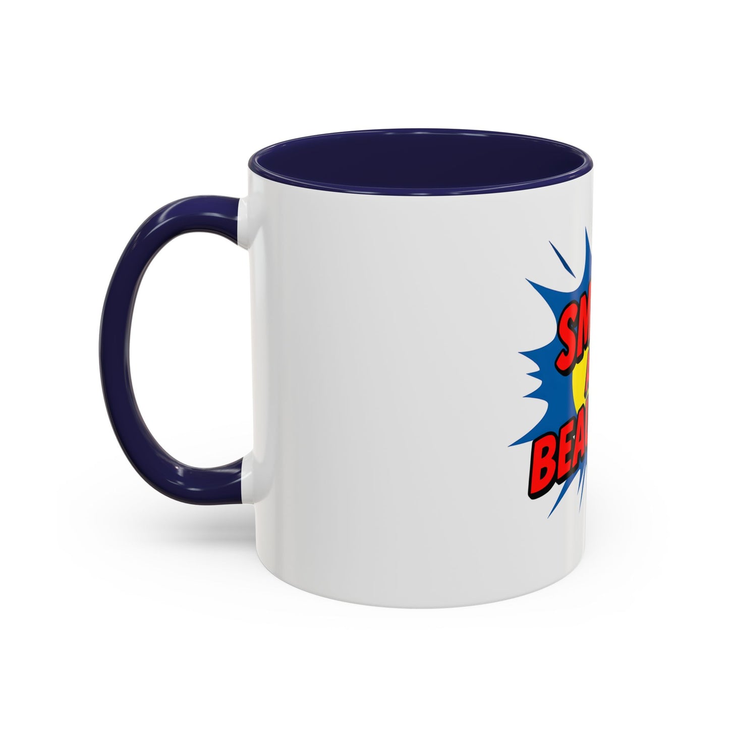 Smart and Beautiful Accent Coffee Mug - Empowering Gift for Friends, Inspirational Drinkware