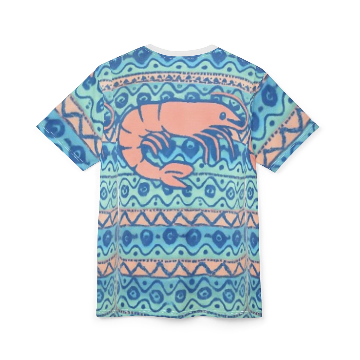 Beachy Shrimp Print Unisex Tee - Perfect for Summer Adventures!