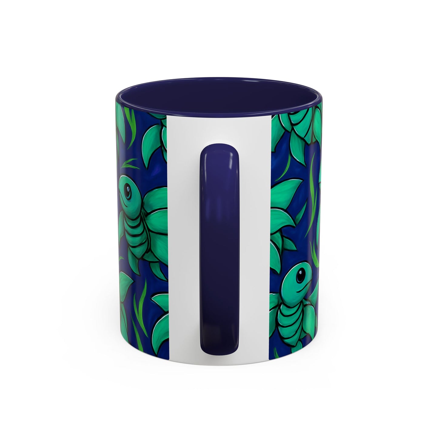 Whimsical Sea Turtle Accent Coffee Mug - 11/15oz