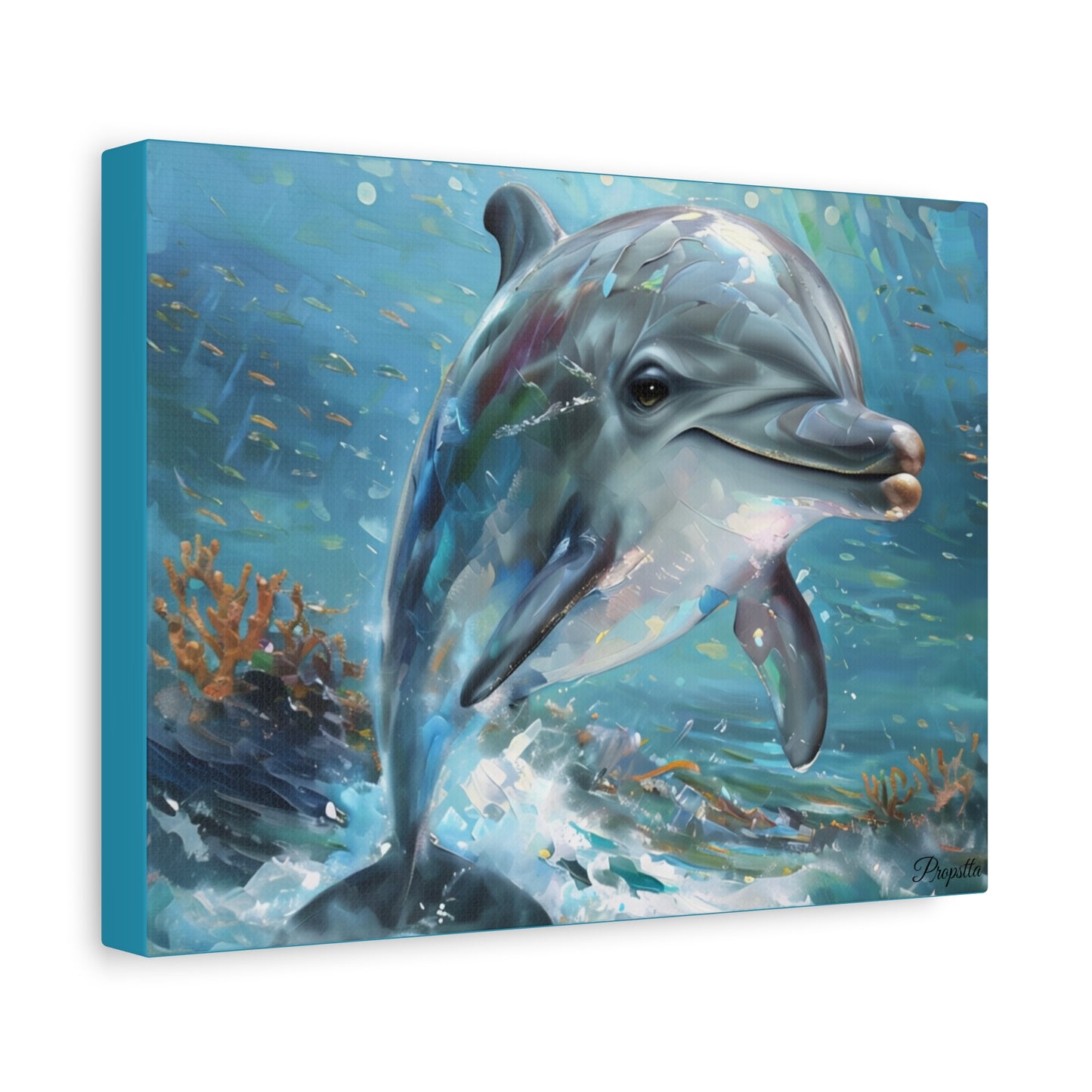 Dolphin Art Print, Nautical Home Decor, Ocean Wall Art, Animal Lover Gift, Coastal Wall Decor, Marine Life Artwork